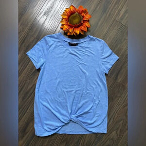🌻5/$25🌻IT’S OUR TIME Blue Knotted Front Shirt | LARGE |